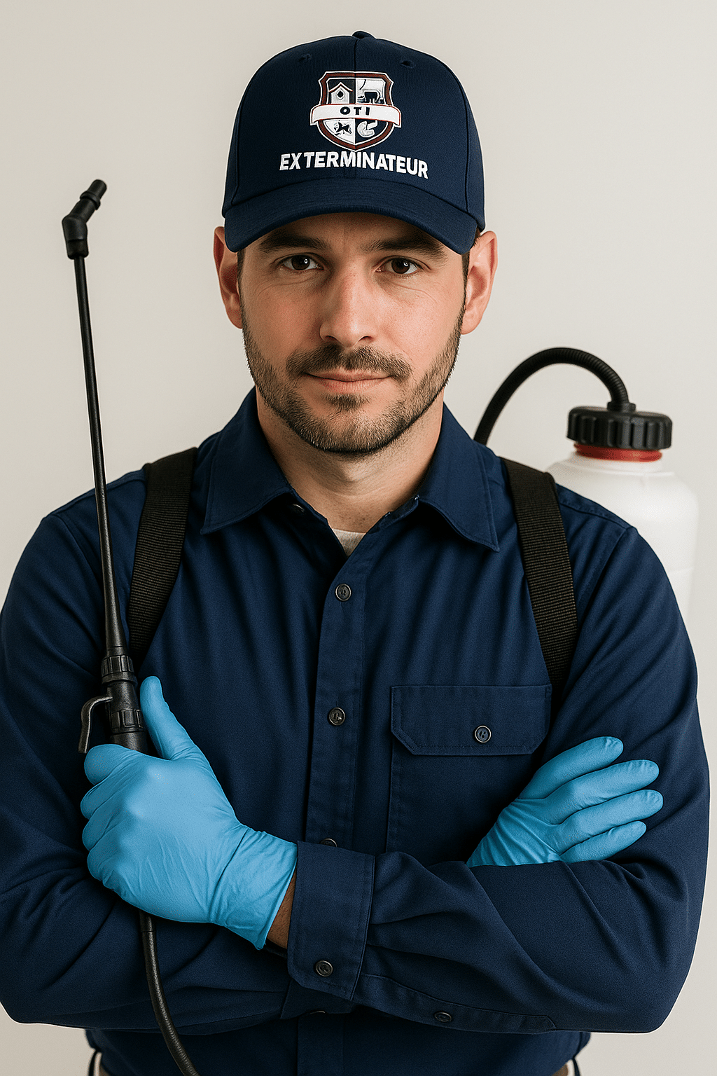 Technicien exterminateur certifié 911 Exterminateur à Montréal avec équipement professionnel